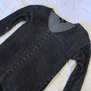 Black and white oversized sweater